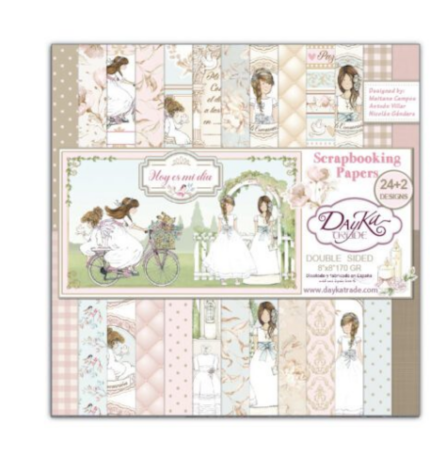 Kit de papeles para Scrapbooking “Hoy es mi día”