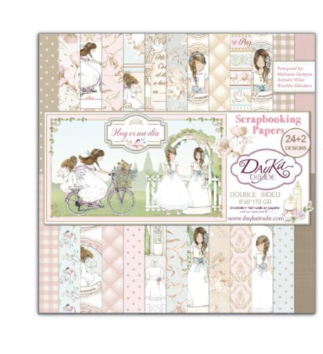 Kit de papeles para Scrapbooking “Hoy es mi día”